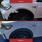 Antes e depois — reparo Evolution 3